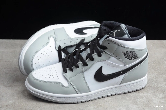 Rep TBK 554724-092 AIR 1 Jordan Mid Grey Light Smoke 0724